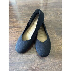 Cynthia Rowley Black Flats Size 8.5 Comfort Cushioned Slip On Work Shoes